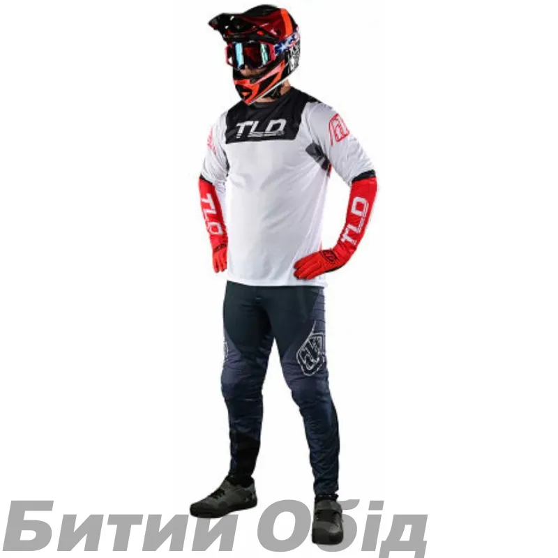Джерсі TLD Sprint Jersey Fractura [Charcoal Glo Red] 