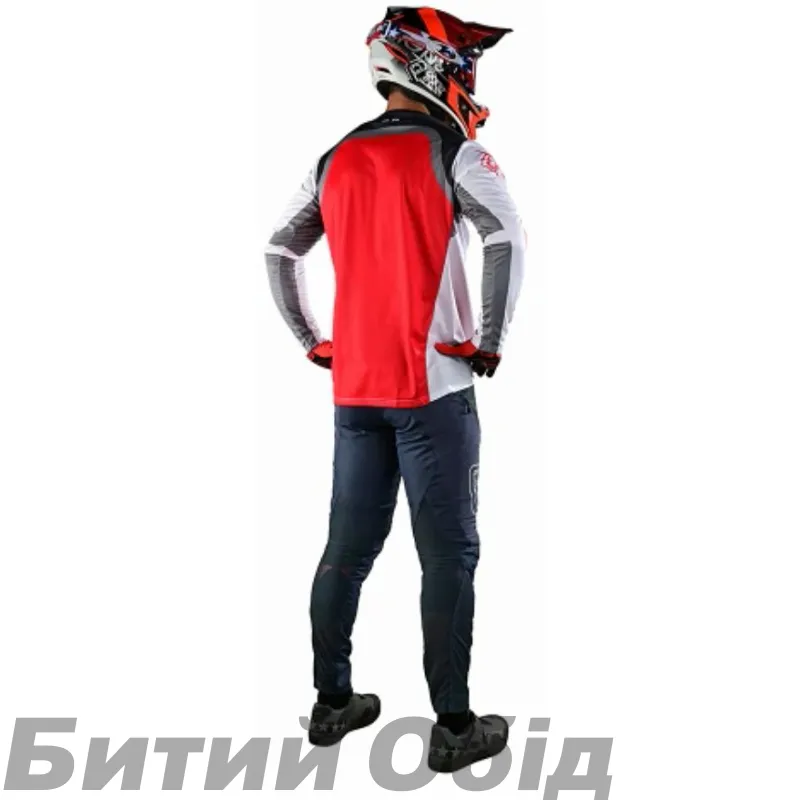 Джерсі TLD Sprint Jersey Fractura [Charcoal Glo Red] 