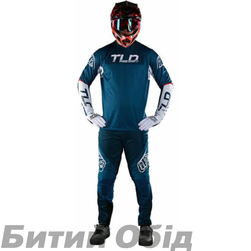 Джерсі TLD Sprint Jersey Fractura [Slate Blue Orange] 