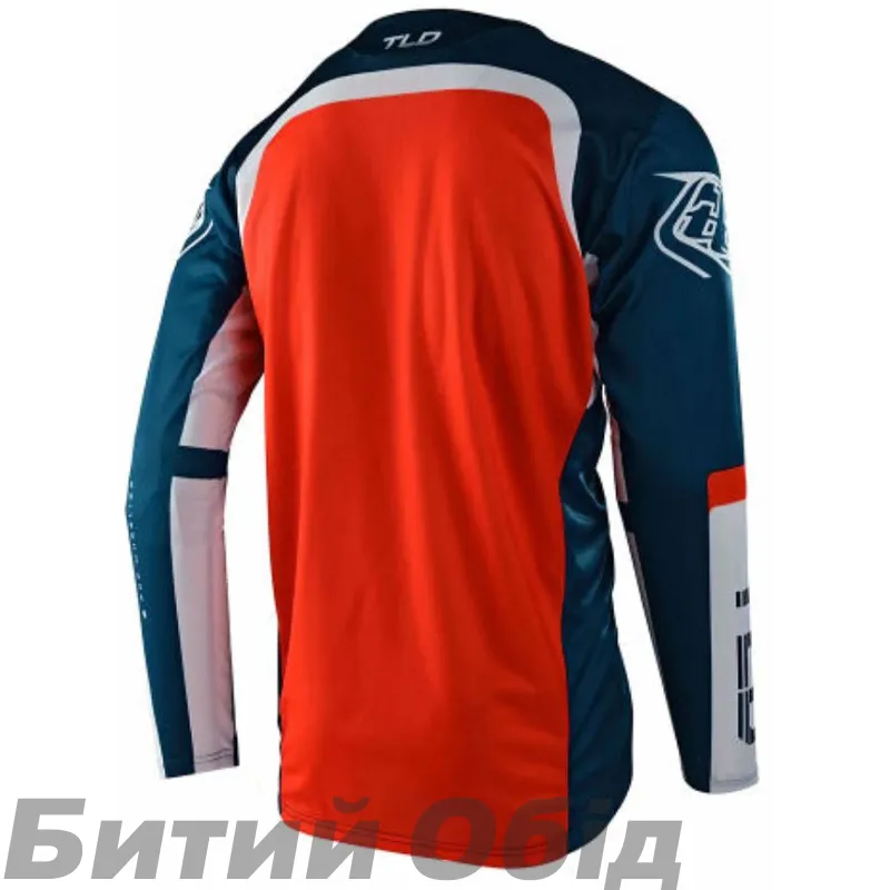 Джерсі TLD Sprint Jersey Fractura [Slate Blue Orange] 