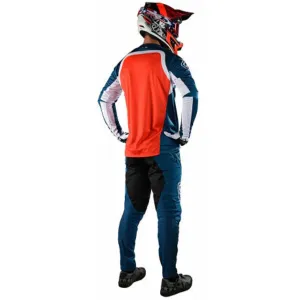 Джерси TLD Sprint Jersey Fractura [Slate Blue Orange] 