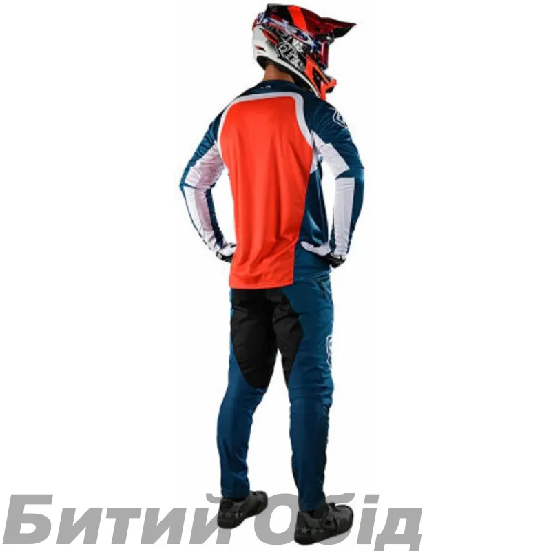 Джерсі TLD Sprint Jersey Fractura [Slate Blue Orange] 