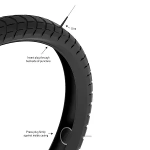 Рем. комплект для безкамерок Lezyne TUBELESS PRO PLUGS Чорний Y17