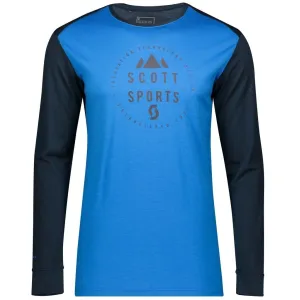 Термомайка SCOTT DEFINED MERINO dark blue/skydive blue