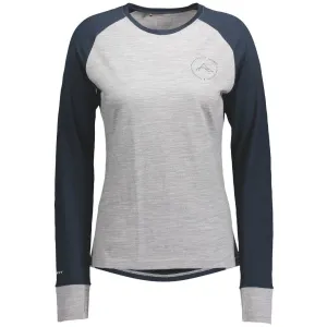 Термомайка SCOTT W DEFINED MERINO dark blue/light grey melange 