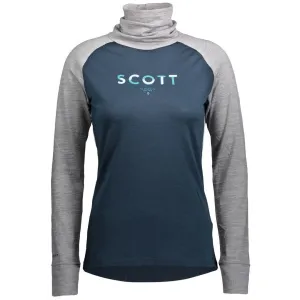 Термомайка SCOTT W DEFINED MERINO light grey melange/dark blue