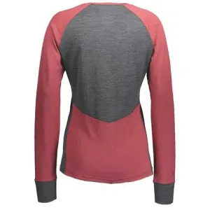 Термомайка SCOTT W DEFINED MERINO ochre red/dark grey melange 