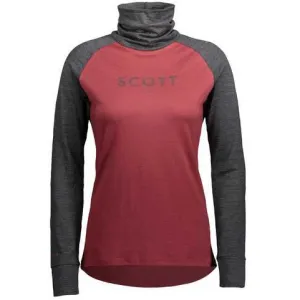 Термомайка SCOTT W DEFINED MERINO серо/розовая 
