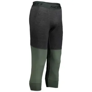 Термоштаны SCOTT DEFINED MERINO dark grey melange-frost green 