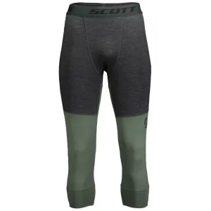 Термоштаны SCOTT DEFINED MERINO dark grey melange-frost green 