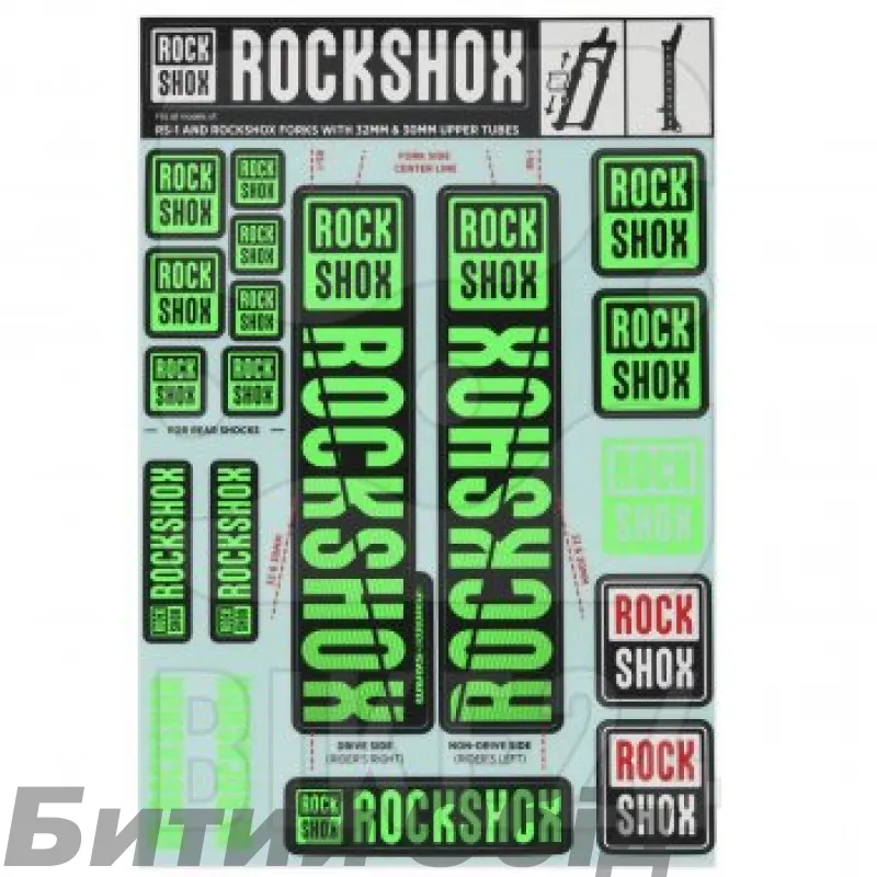 Набір наліпок RockShox KIT 35MM NE05