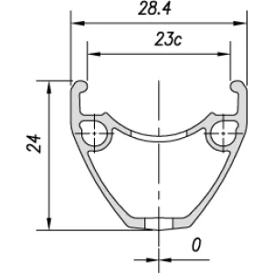 Обод Mach1 PULSE 23 700 32отв., черный