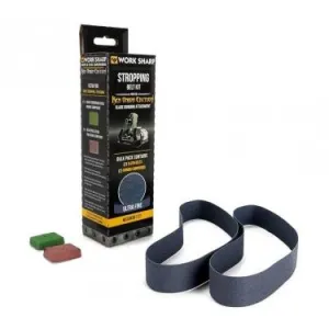 2 тканевых ремня Work Sharp для WSKTS-KO+зеленая паста "chromium oxide"+красная паста "ferric oxide"