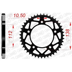 Звезда AFAM Steel Sprocket 525 [Black]