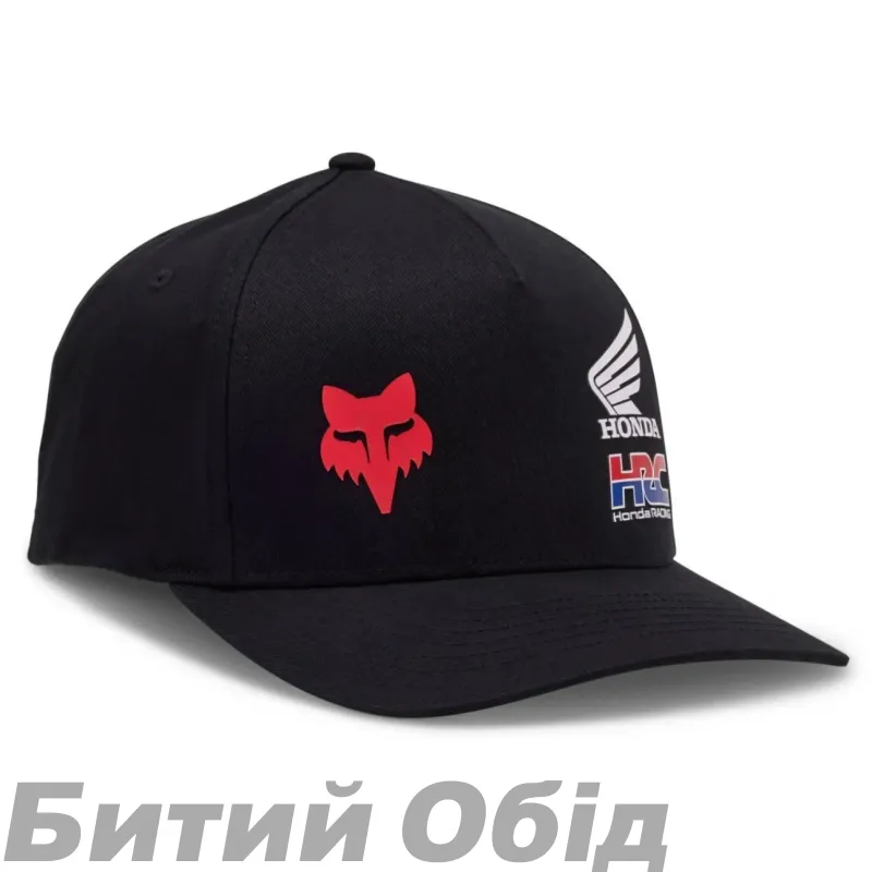 Кепка FOX X HONDA FLEXFIT HAT [Black]