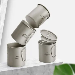 Кружка титановая с ручкой 300 мл Naturehike NH20CJ005