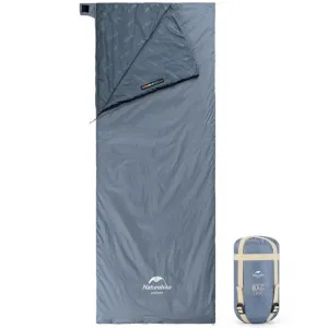 Спальник сверхлегкий Naturehike Ultralight LW180 NH21MSD09 (15°C), p-p XL, серо-синий