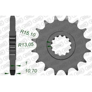 Звезда AFAM Shaft Sprocket 530, 17z