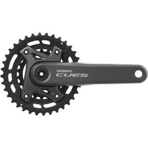 Шатуны Shimano FC-U6000-2, CUES, встроенная ось, 175мм, 36X22з, 9-11-ск.