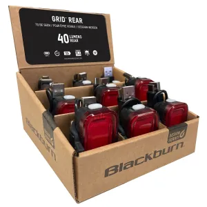 Фара задняя Blackburn Grid PDQ дисплей 9задних