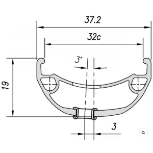 Обод Mach1 TRUCKY 32, 27,5" 28 отв., черный