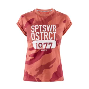 Футболка Craft District Clean Tee Woman orange S