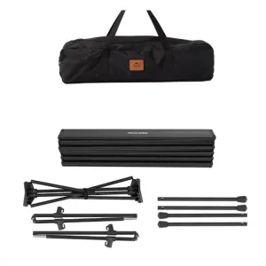 Розкладний стіл полегшений Naturehike CNH22JU037, алюміній, чорний Розкладний стіл полегшений Naturehike CNH22JU037, алюміній, чорний