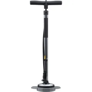 Насос напольный Cannondale PRECISE, с манометром 140psi, presta+schrader, черно-серебристый