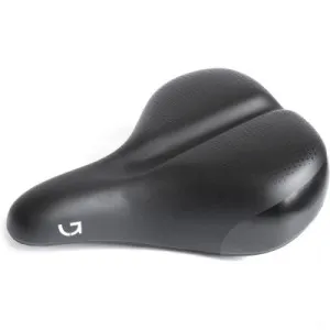 Седло Green Cycle Comfort стальные рейлы, черное