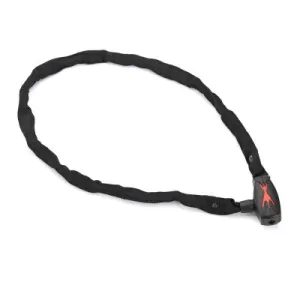 Замок Green Cycle GLK-331 цепь 3,8ммx100см в текстильной обойме, черный