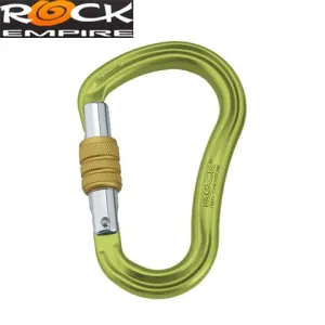 Карабин Rock Empire Carabiner HMS Magnum Screw Lime