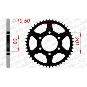 Звезда AFAM Steel Sprocket 520 [Black]
