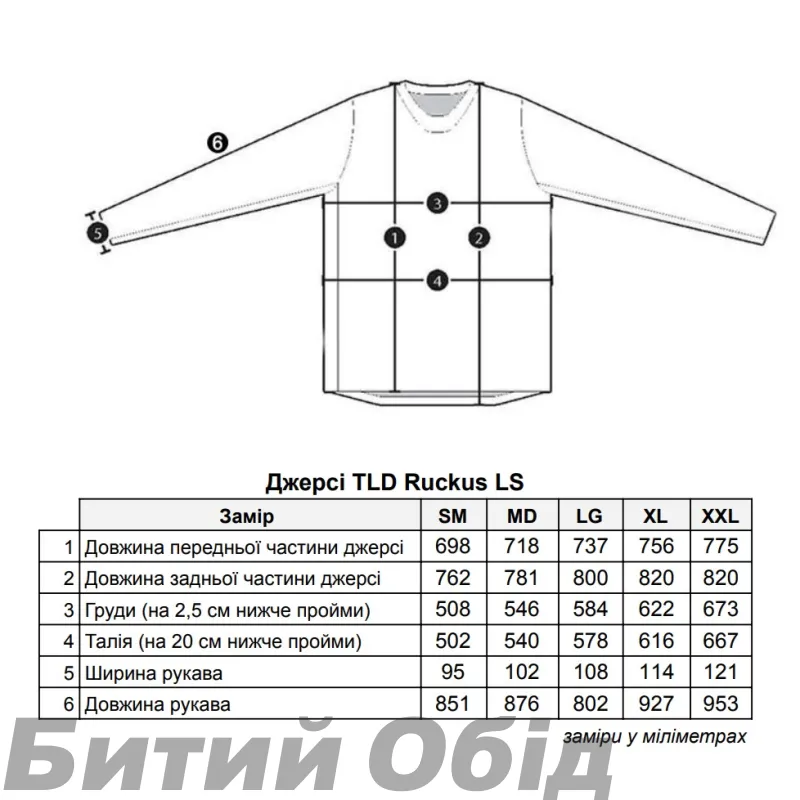 Джерси TLD RUCKUS LS RIDE TEE [BOLTS CARBON] 