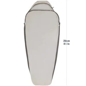 Вкладыш в спальник Sea to Summit Silk Blend Sleeping Bag Liner (Mummy - S, Moonstruck Grey)