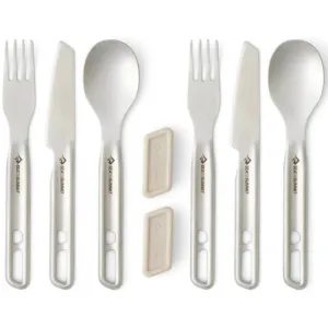 набір столового приладдя Sea to summit Detour Stainless Steel Cutlery Set 2P (6 предметів)