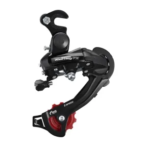 Переключатель задний SHIMANO RD-TZ500-D TOURNEY 6-скор, крюк, OEM