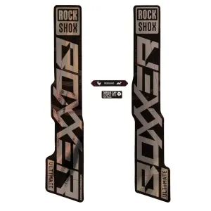 Набор наклеек ROCKSHOX - BOXXER ULTIMATE 27/29 GLOSS POLAR FOIL FOR HIGH GLOSS BLACK (2021)