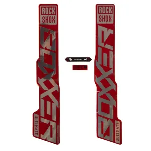 Набор наклеек ROCKSHOX - BOXXER ULTIMATE 27/29 GLOSS POLAR FOIL FOR RED (2021)