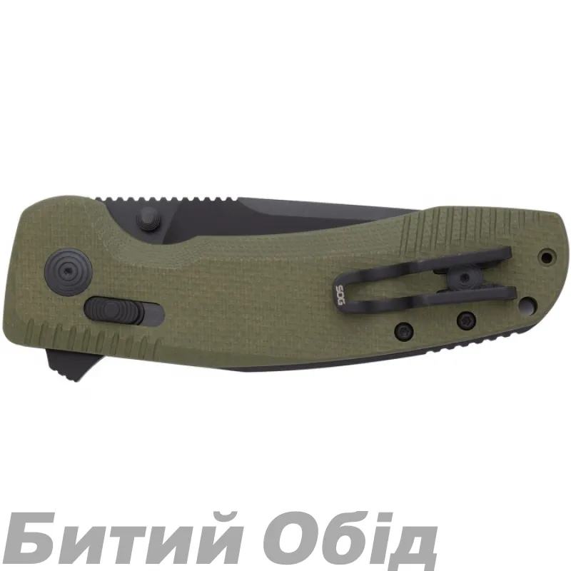 Нож складной SOG SOG-TAC XR (OD Green/Straight Edge)