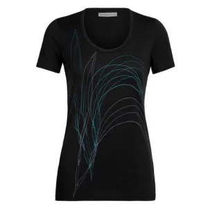 Футболка ICEBREAKER Tech Lite SS Scoop Leaf WMN Black S (образец)