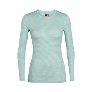 Термофутболка с длинным рукавом ICEBREAKER 200 Oasis LS Crewe / DEW/ARCTIC TEAL/Stripe S (образец)