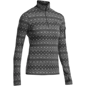 Термофутболка з довгим рукавом ICEBREAKER BF 260 Vertex LS Half Zip WMN Jet hthr/Black S (зразок)