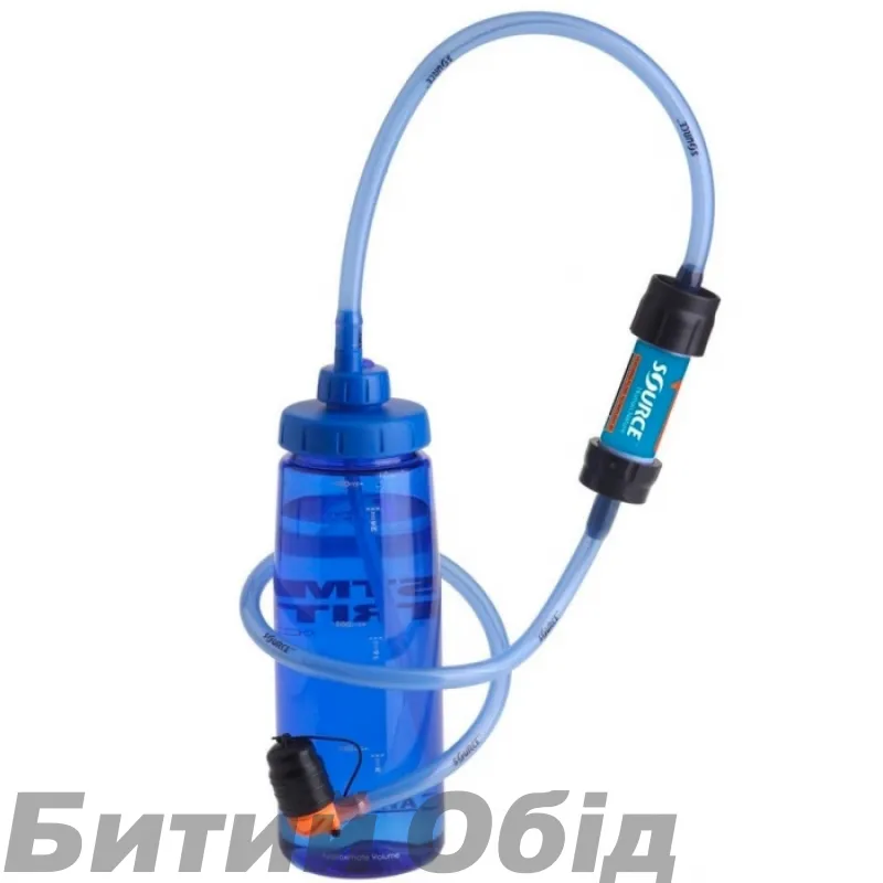 Адаптер для пляшок із фільтром Source Convertube + Sawyer filter Gray