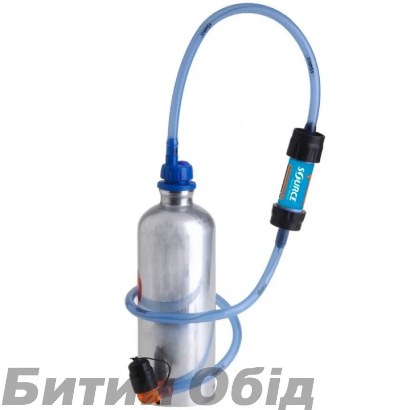 Адаптер для пляшок із фільтром Source Convertube + Sawyer filter Gray