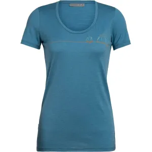 Футболка ICEBREAKER Tech Lite SS Scoop Moana Awa WMN BLUE SPRUCE S (образец)