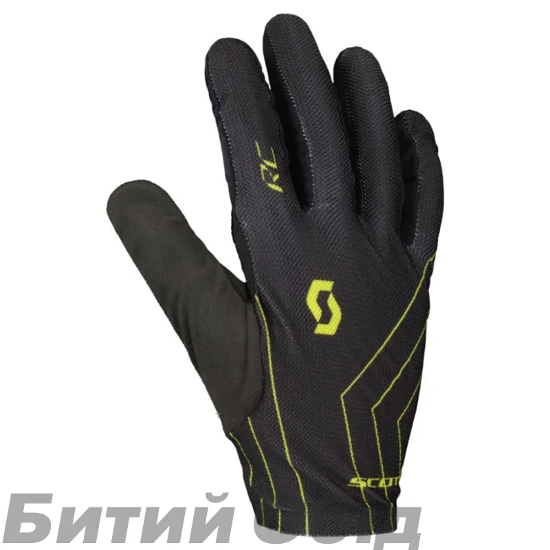 Велорукавички SCOTT RC TEAM LF black/sulphur yellow 
