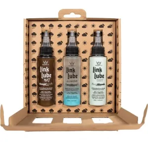 Набір мастил для ланцюга Peaty's LinkLube All Seasons Starter Pack. Dry / Wet / All-Weather. 3x 60ml Набір мастил для ланцюга Peaty's LinkLube All Seasons Starter Pack. Dry / Wet / All-Weather. 3x 60ml