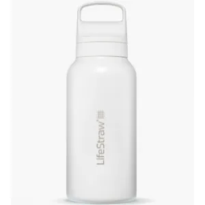 Пляшка-фільтр для води сталева LifeStraw Go SS Filter Bottle 1L (Polar White)