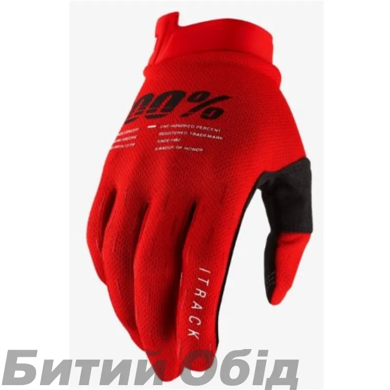 Рукавички Ride 100% iTRACK Glove [Red]