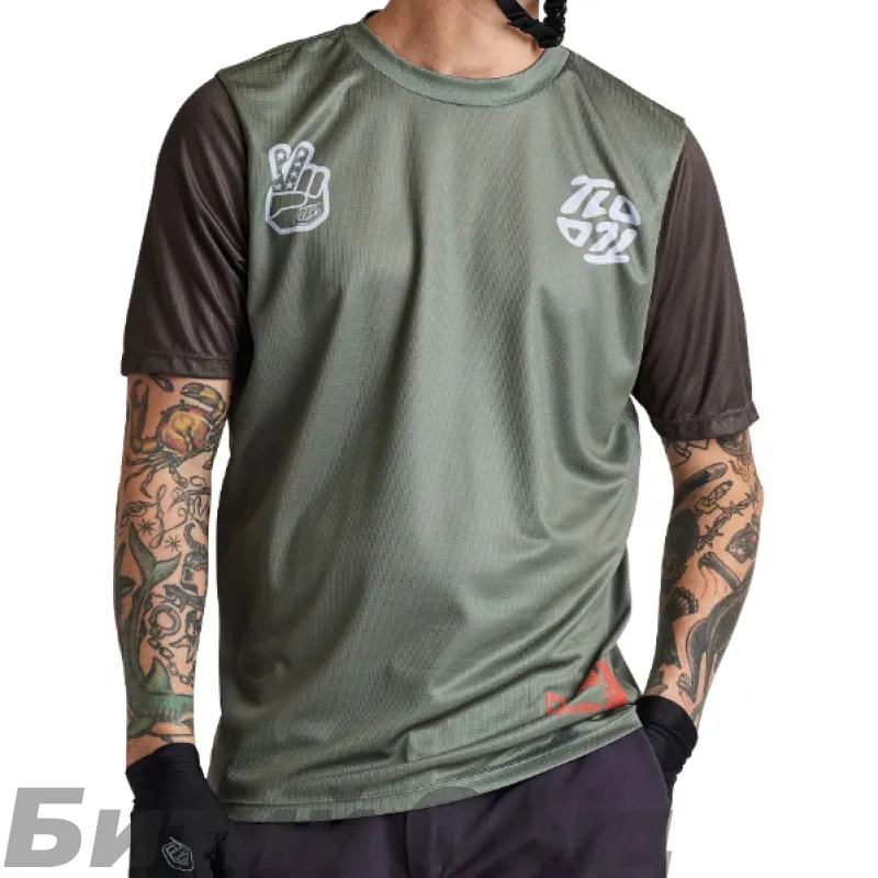 Джерси TLD FLOWLINE SS JERSEY FLIPPED [OLIVE]